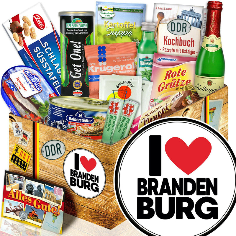 I Love Brandenburg - Spezialitäten Set M - Ossiladen I Ostprodukte Versand
