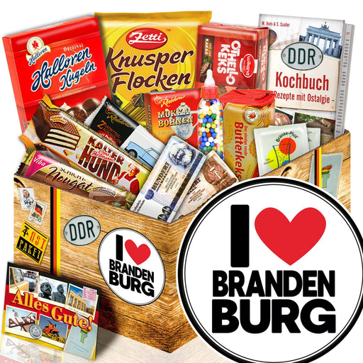 I Love Brandenburg - Süßigkeiten Set DDR L - Ossiladen I Ostprodukte Versand
