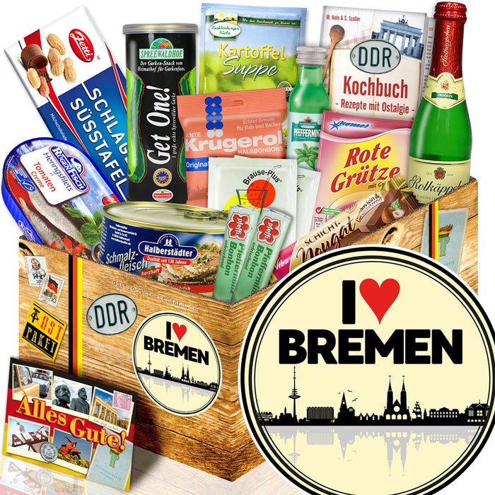 I love Bremen Spezialitäten Set M - Ossiladen I Ostprodukte Versand