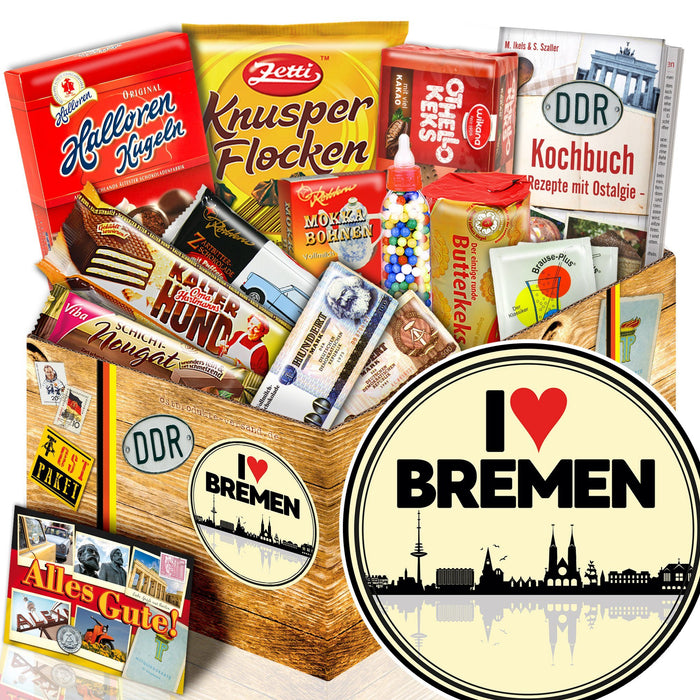I Love Bremen - Süßigkeiten Set DDR L - Ossiladen I Ostprodukte Versand