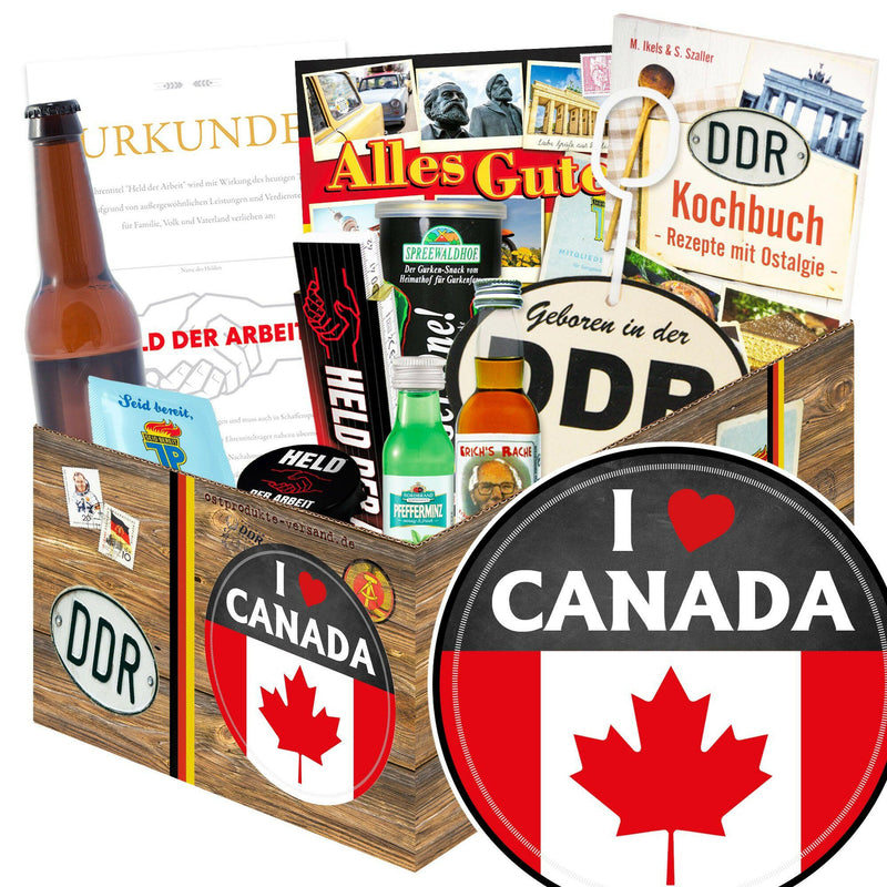 I love Canada - Geschenkset Ostpaket "Männer Box" - Ossiladen I Ostprodukte Versand
