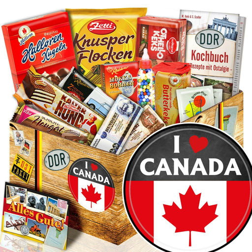 I love Canada - Süßigkeiten Set DDR L - Ossiladen I Ostprodukte Versand