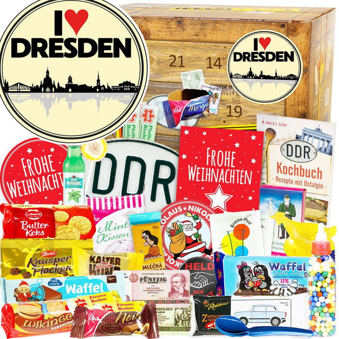 I Love Dresden - DDR Adventskalender - Ossiladen I Ostprodukte Versand