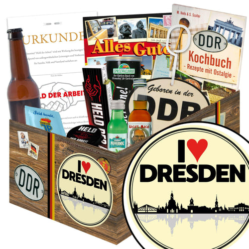 I Love Dresden - Geschenkset Ostpaket "Männer Box" - Ossiladen I Ostprodukte Versand