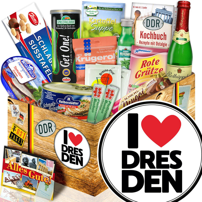 I love Dresden - Spezialitäten Set M - Ossiladen I Ostprodukte Versand
