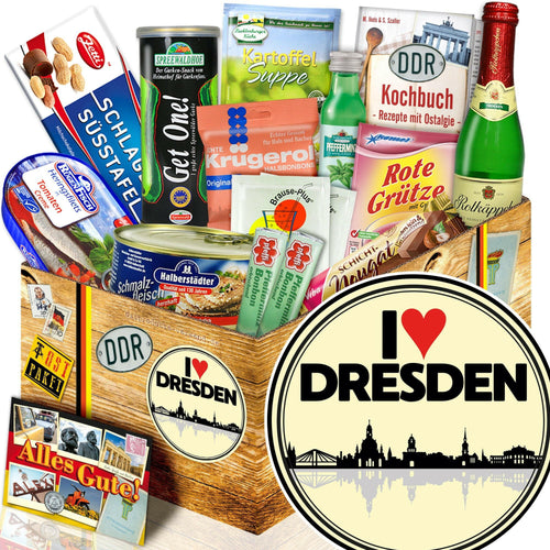 I love Dresden Spezialitäten Set M - Ossiladen I Ostprodukte Versand