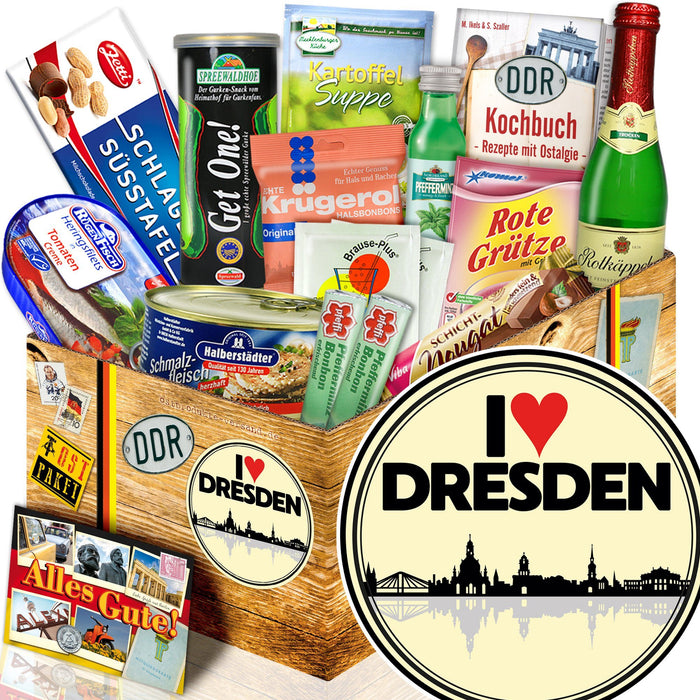 I love Dresden Spezialitäten Set M - Ossiladen I Ostprodukte Versand