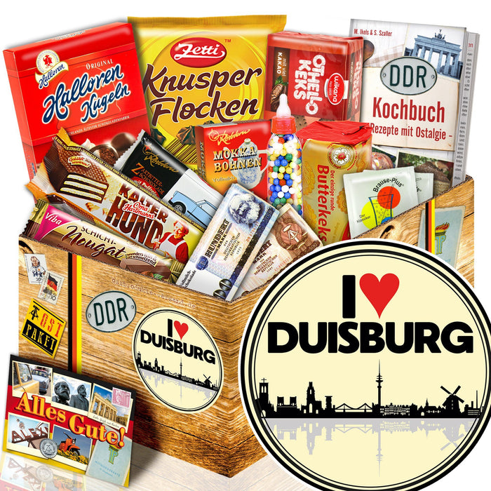 I Love Duisburg - Süßigkeiten Set DDR L - Ossiladen I Ostprodukte Versand