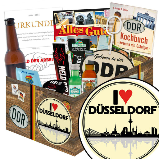 I Love Düsseldorf - Geschenkset Ostpaket "Männer Box" - Ossiladen I Ostprodukte Versand