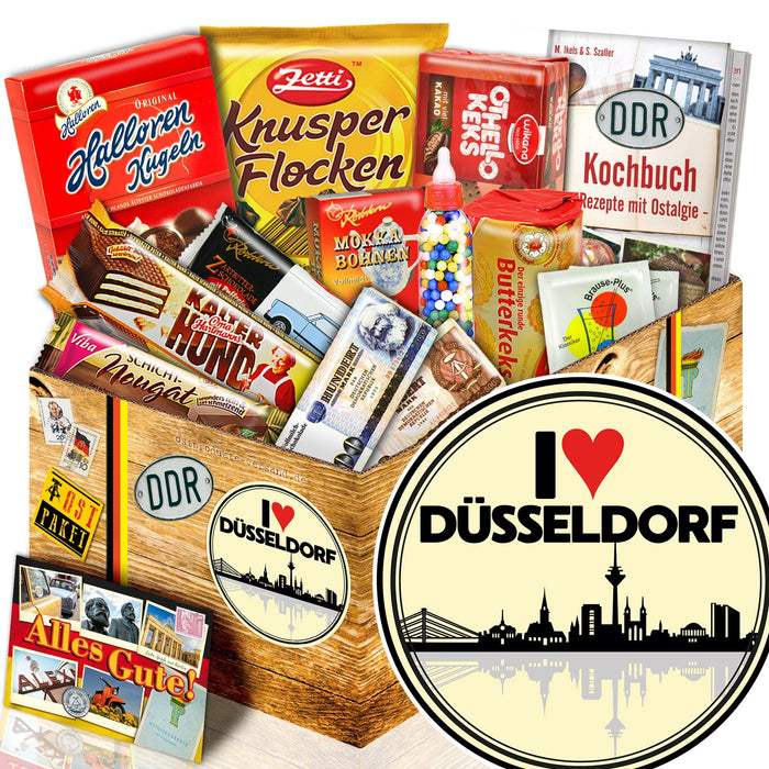 I Love Düsseldorf - Süßigkeiten Set DDR L - Ossiladen I Ostprodukte Versand
