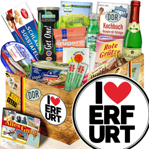 I love Erfurt - Spezialitäten Set M - Ossiladen I Ostprodukte Versand
