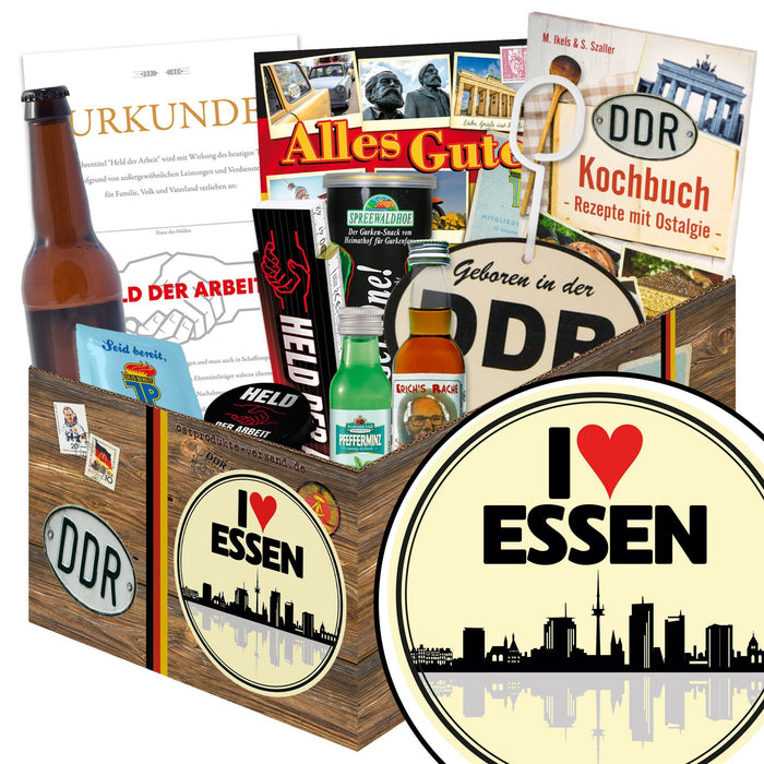 I Love Essen - Geschenkset Ostpaket "Männer Box" - Ossiladen I Ostprodukte Versand