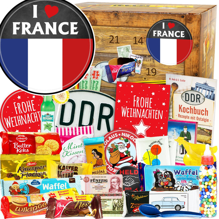 I Love France - DDR Adventskalender - Ossiladen I Ostprodukte Versand