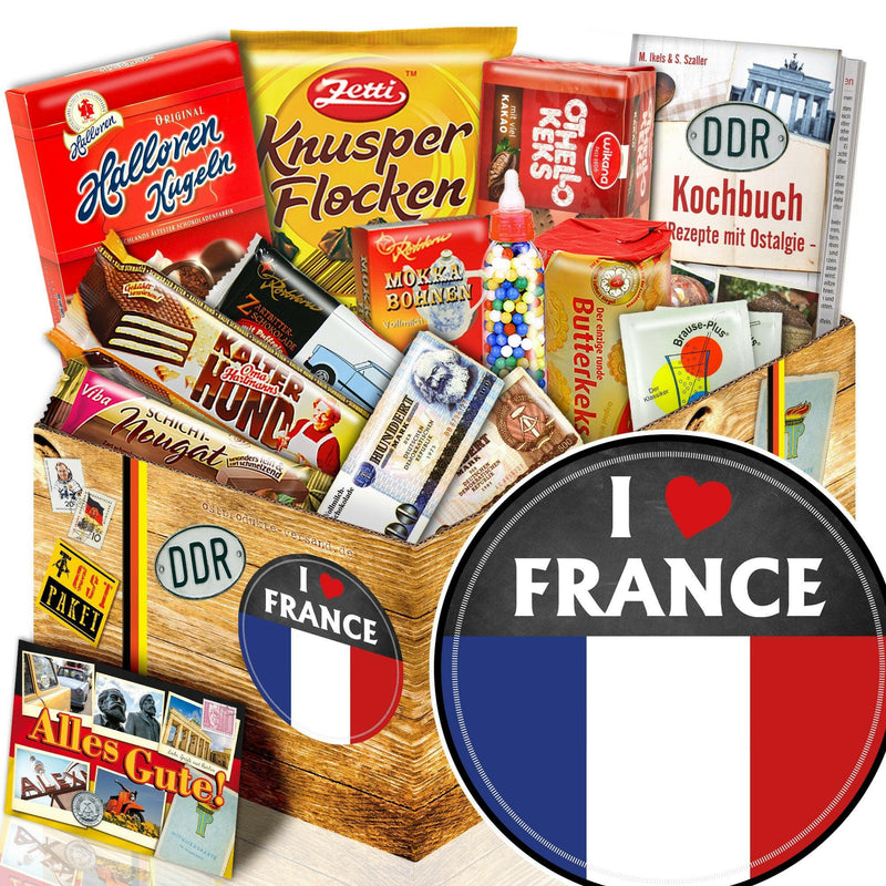 I love France - Süßigkeiten Set DDR L - Ossiladen I Ostprodukte Versand