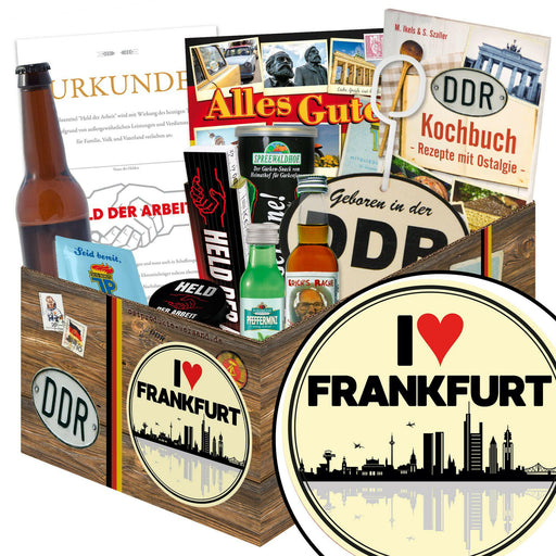 I Love Frankfurt - Geschenkset Ostpaket "Männer Box" - Ossiladen I Ostprodukte Versand
