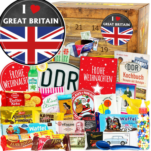 I Love Great Britain - DDR Adventskalender - Ossiladen I Ostprodukte Versand
