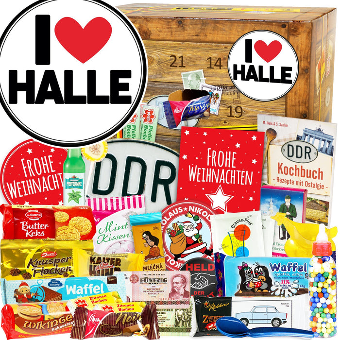 I Love Halle - DDR Adventskalender - Ossiladen I Ostprodukte Versand