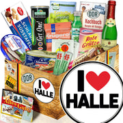 I love Halle - Spezialitäten Set M - Ossiladen I Ostprodukte Versand