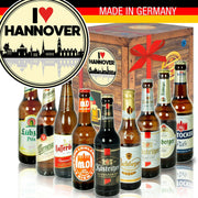 I Love Hannover - Geschenkbox "Ostbiere" 9er Set - Ossiladen I Ostprodukte Versand