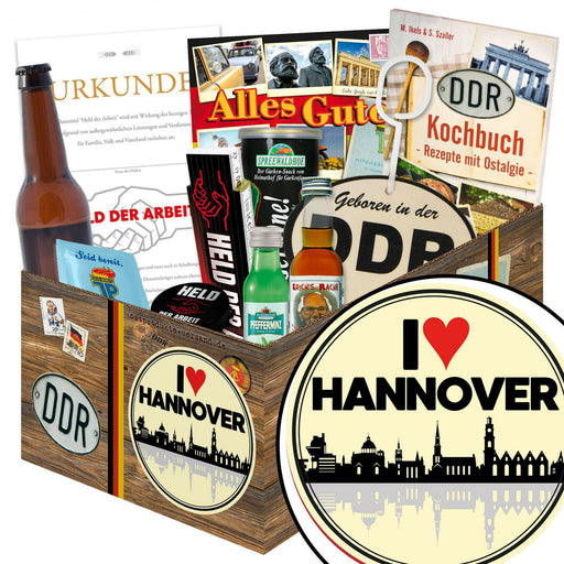 I Love Hannover - Geschenkset Ostpaket "Männer Box" - Ossiladen I Ostprodukte Versand