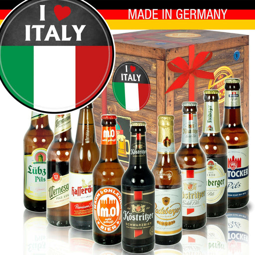 I Love Italy - Geschenkbox "Ostbiere" 9er Set - Ossiladen I Ostprodukte Versand