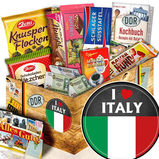I Love Italy - Geschenkset Ostpaket "Schokoladenbox M" - Ossiladen I Ostprodukte Versand