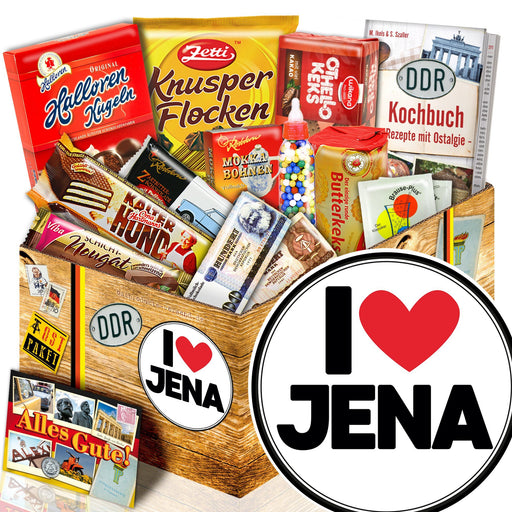 I love Jena - Süßigkeiten Set DDR L - Ossiladen I Ostprodukte Versand