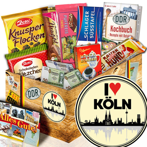 I Love Köln - Geschenkset Ostpaket "Schokoladenbox M" - Ossiladen I Ostprodukte Versand