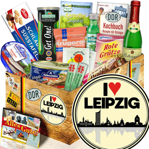I love Leipzig Spezialitäten Set M - Ossiladen I Ostprodukte Versand
