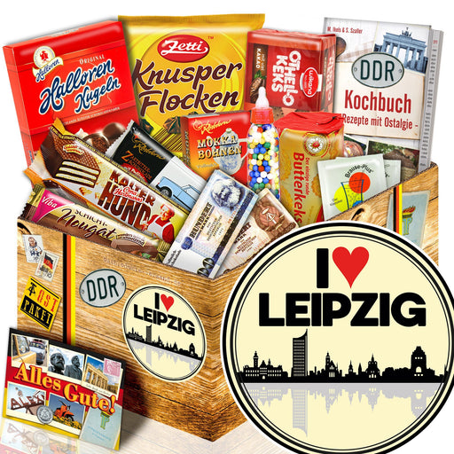 I Love Leipzig - Süßigkeiten Set DDR L - Ossiladen I Ostprodukte Versand