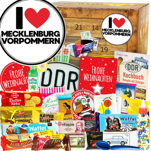I Love Mecklenburg - DDR Adventskalender - Ossiladen I Ostprodukte Versand