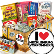 I Love Mecklenburg - Geschenkset Ostpaket "Schokoladenbox M" - Ossiladen I Ostprodukte Versand