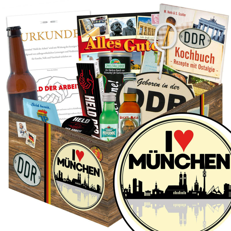I Love München - Geschenkset Ostpaket "Männer Box" - Ossiladen I Ostprodukte Versand