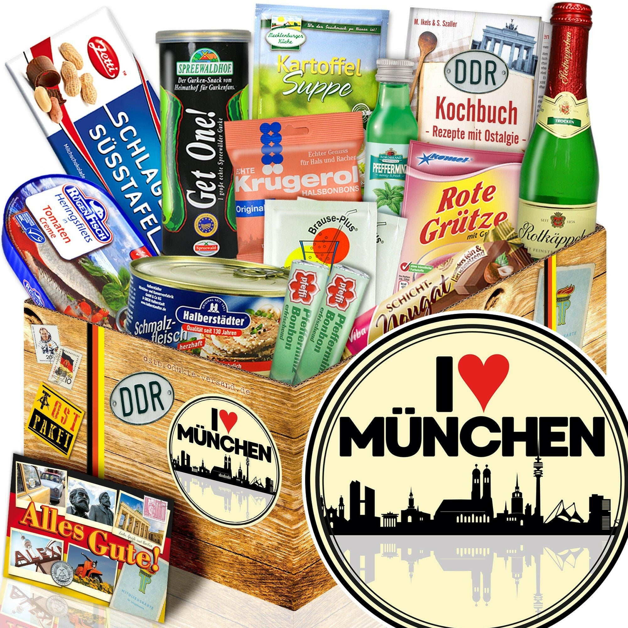 I love München Spezialitäten Set M - Ossiladen I Ostprodukte Versand