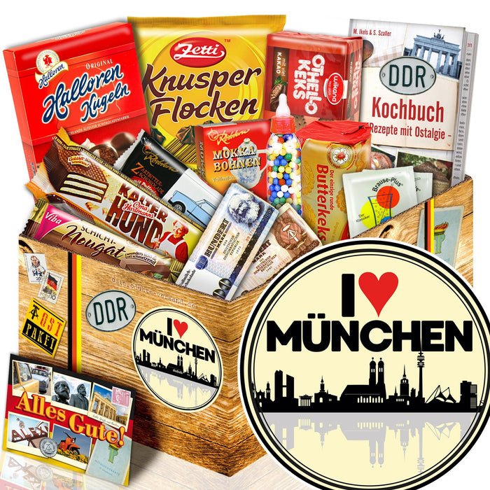 I Love München - Süßigkeiten Set DDR L - Ossiladen I Ostprodukte Versand