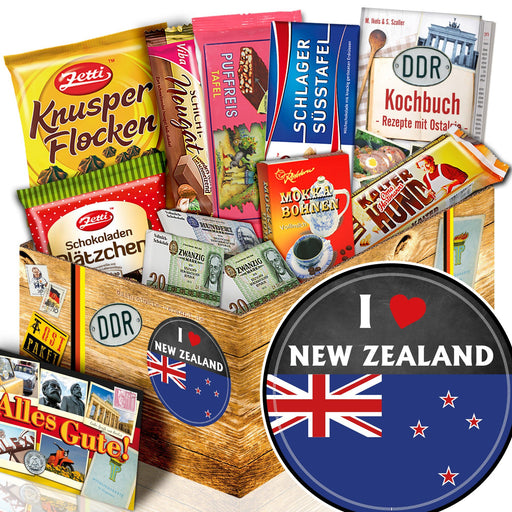 I Love New Zealand - Geschenkset Ostpaket "Schokoladenbox M" - Ossiladen I Ostprodukte Versand