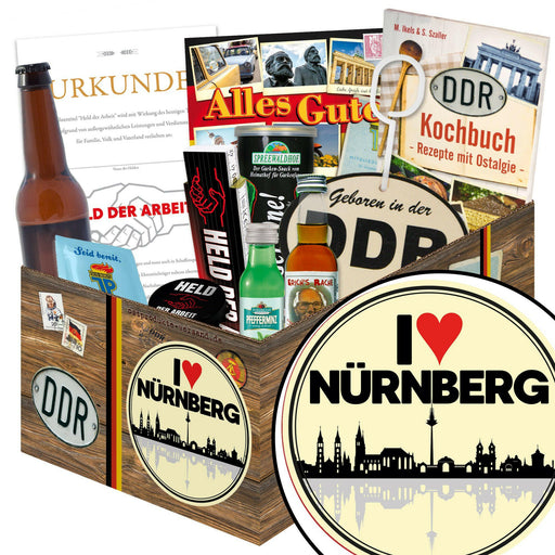 I Love Nürnberg - Geschenkset Ostpaket "Männer Box" - Ossiladen I Ostprodukte Versand