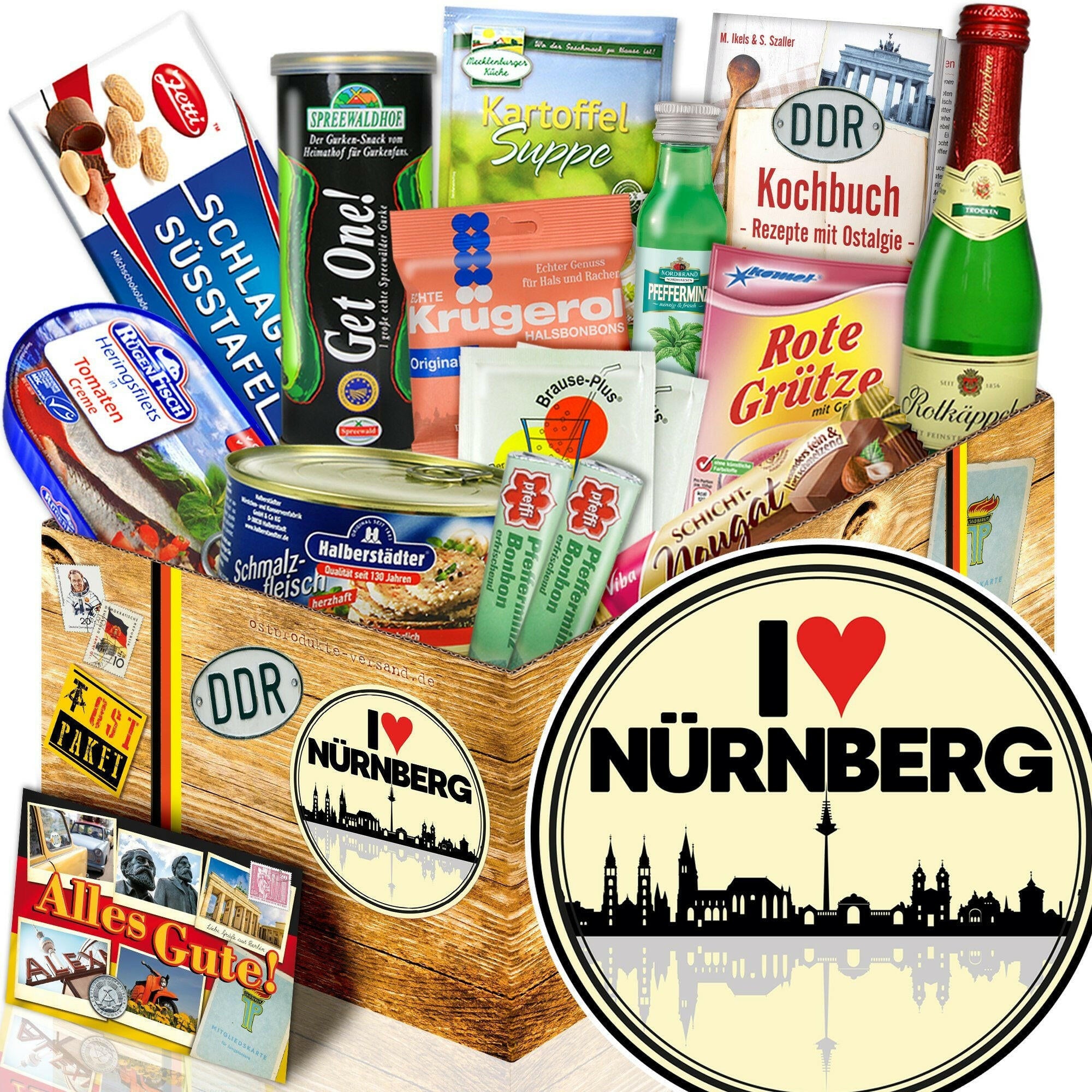 I love Nürnberg Spezialitäten Set M - Ossiladen I Ostprodukte Versand