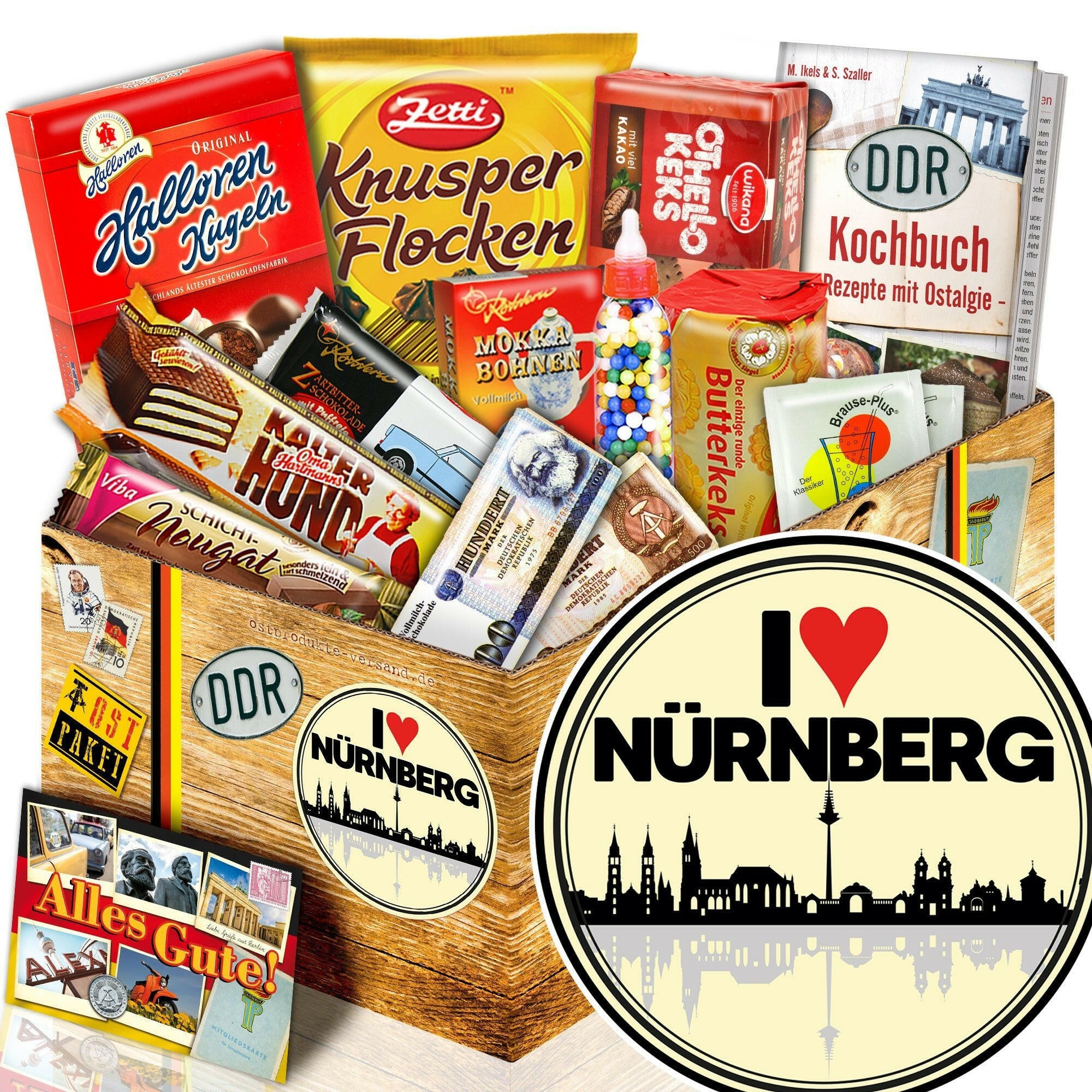 I Love Nürnberg - Süßigkeiten Set DDR L - Ossiladen I Ostprodukte Versand