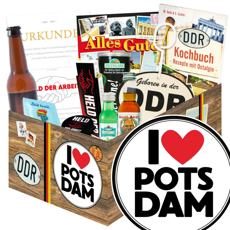 I love Potsdam - Geschenkset Ostpaket "Männer Box" - Ossiladen I Ostprodukte Versand