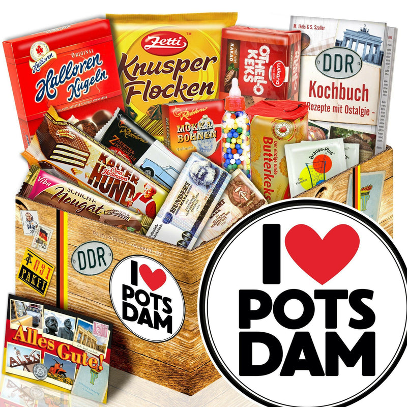 I love Potsdam - Süßigkeiten Set DDR L - Ossiladen I Ostprodukte Versand