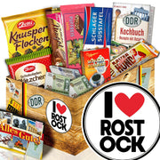 I Love Rostock - Geschenkset Ostpaket "Schokoladenbox M" - Ossiladen I Ostprodukte Versand