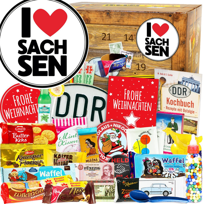I Love Sachsen - DDR Adventskalender - Ossiladen I Ostprodukte Versand