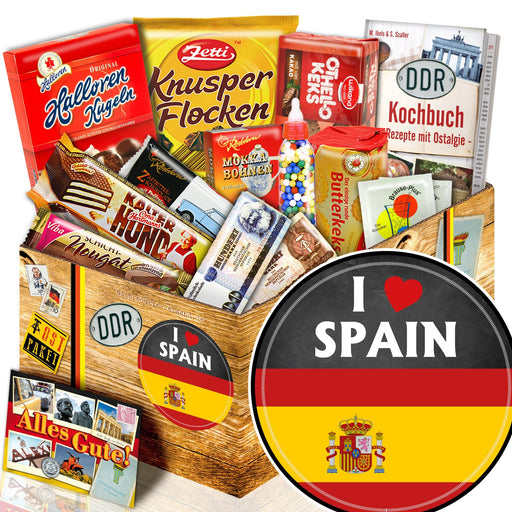 I love Spain - Süßigkeiten Set DDR L - Ossiladen I Ostprodukte Versand