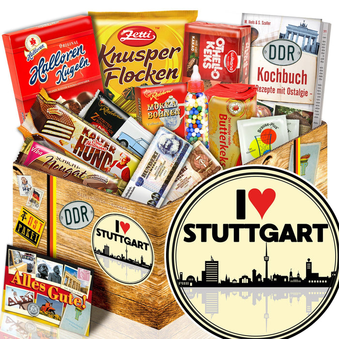 I Love Stuttgart - Süßigkeiten Set DDR L - Ossiladen I Ostprodukte Versand