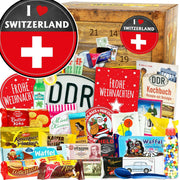 I Love Switzerland - DDR Adventskalender - Ossiladen I Ostprodukte Versand