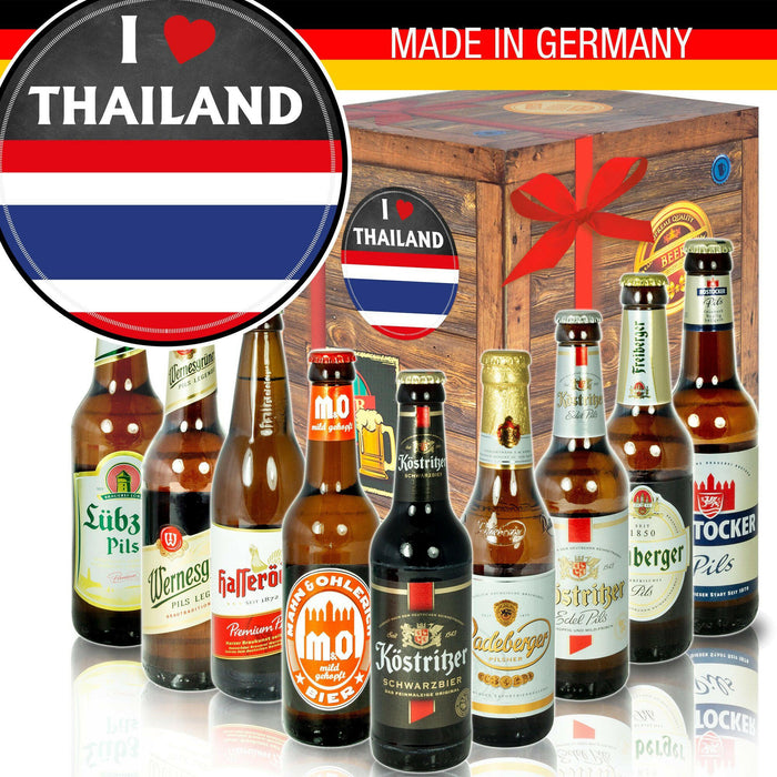 I Love Thailand - Geschenkbox "Ostbiere" 9er Set - Ossiladen I Ostprodukte Versand