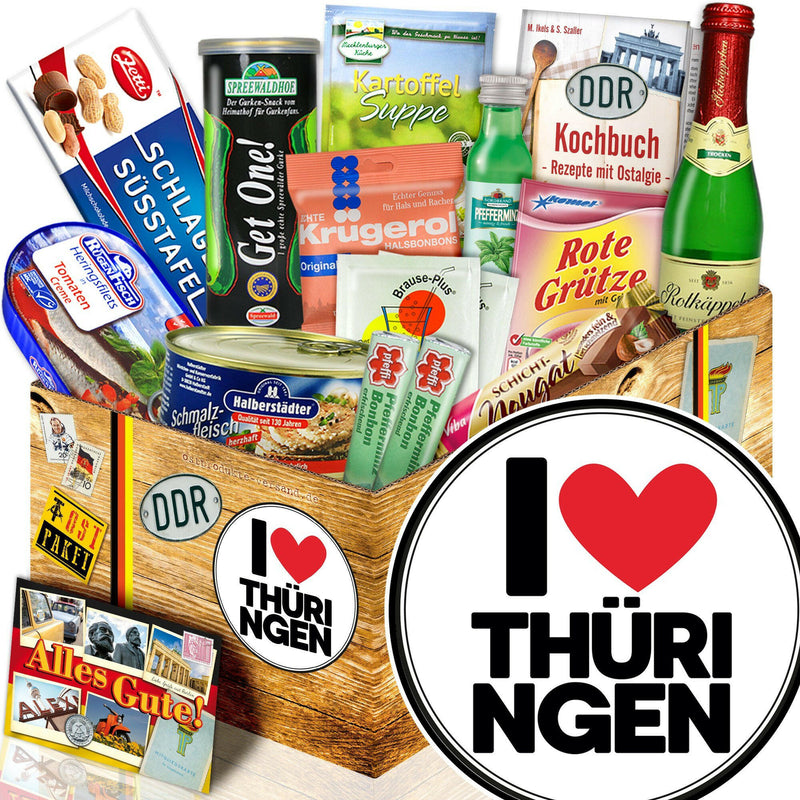 I Love Thüringen - Spezialitäten Set M - Ossiladen I Ostprodukte Versand