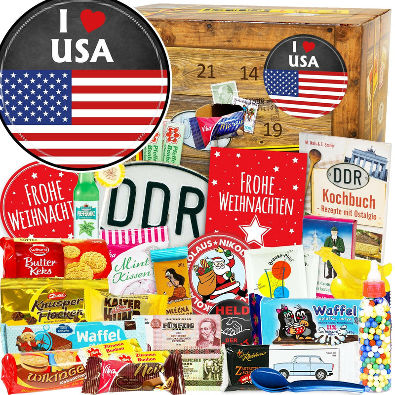 I Love USA - DDR Adventskalender - Ossiladen I Ostprodukte Versand