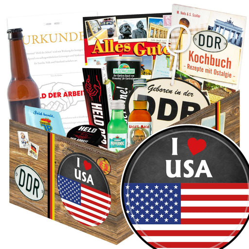 I love USA - Geschenkset Ostpaket "Männer Box" - Ossiladen I Ostprodukte Versand